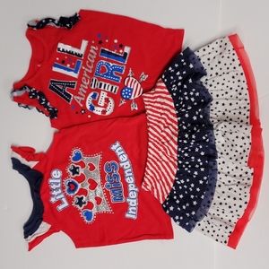 Girls 4th of July Outfit  (2T)